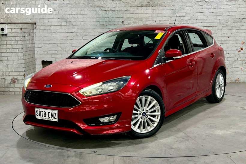 Red 2017 Ford Focus Hatchback Sport