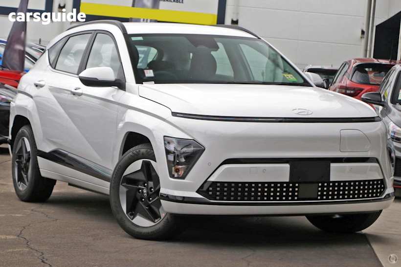 White 2025 Hyundai Kona SUV ELECTRIC F