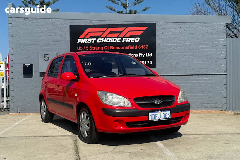 Red 2009 Hyundai Getz Hatch SX F