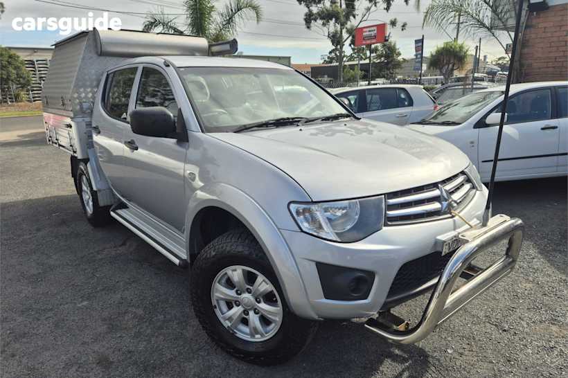 Silver 2014 Mitsubishi Triton Double Cab Utility Glx (4X4)