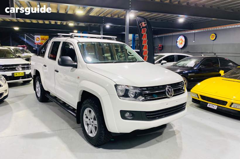 White 2016 Volkswagen Amarok Dual Cab Utility Tdi420 Core Plus (4X4)