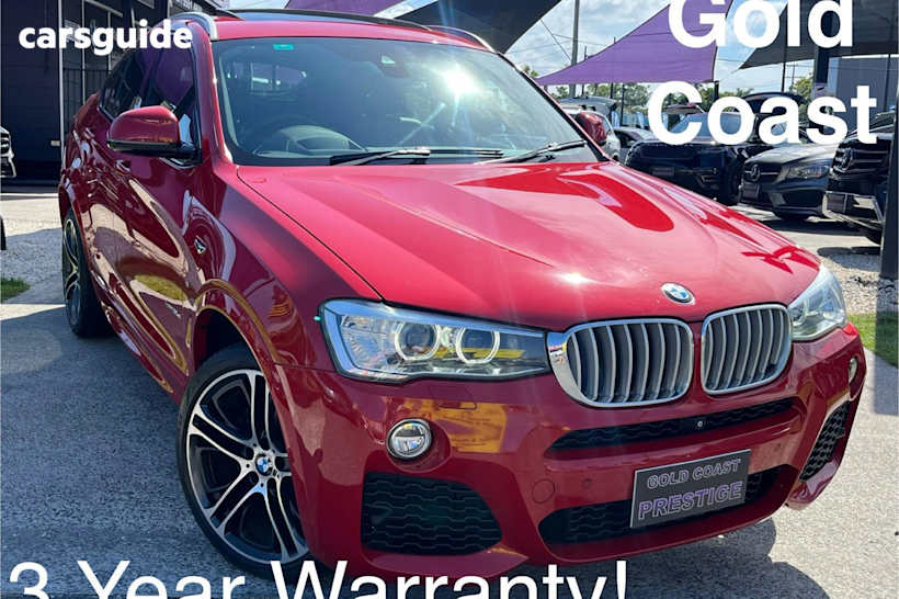 Red 2016 BMW X4 SUV XDRIVE35D 4X4