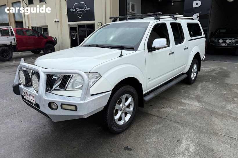White 2012 Nissan Navara Dual Cab Utility St-X 550 (4X4)