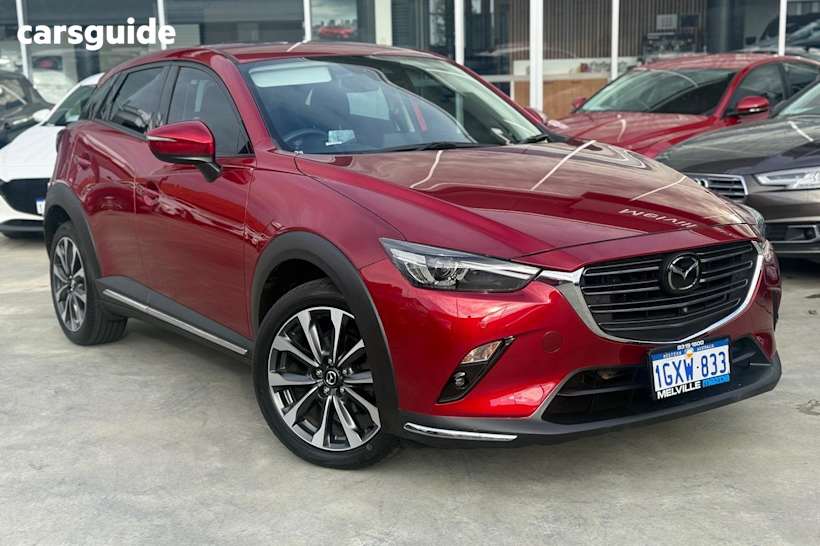 Red 2019 Mazda CX-3 SUV AKARI F