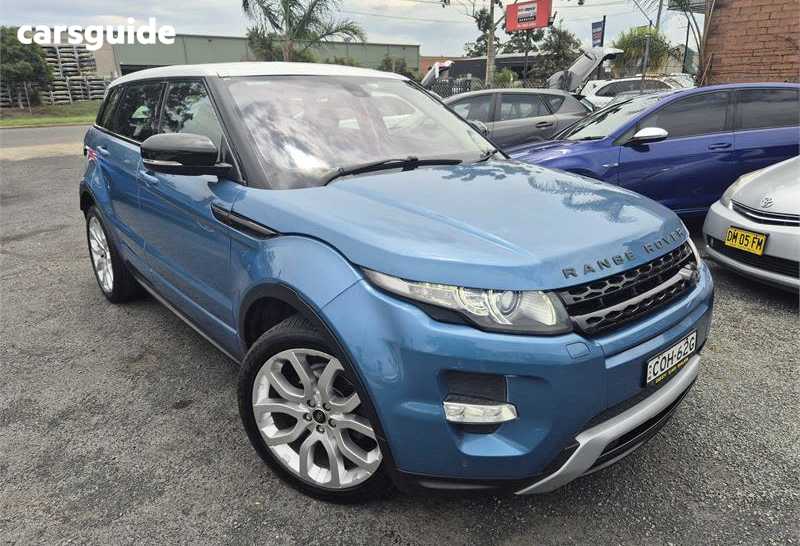 Blue 2013 Land Rover Range Rover Evoque Wagon Sd4 Dynamic