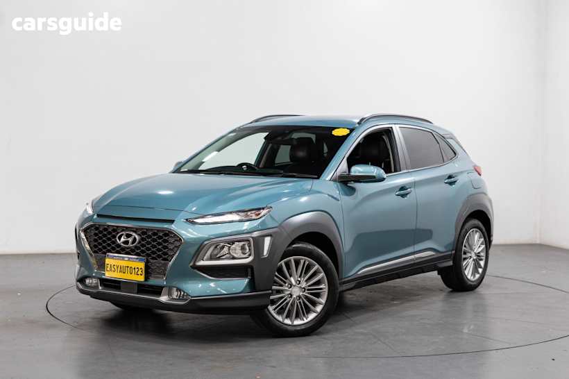 Blue 2019 Hyundai Kona Wagon Elite (Fwd)