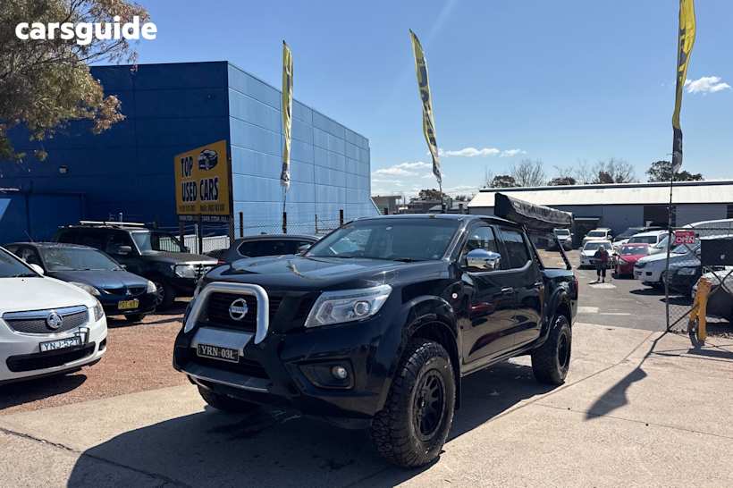 Black 2015 Nissan Navara Dual Cab Utility St (4X4)