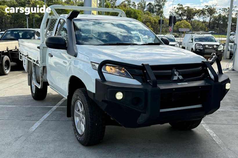 White 2019 Mitsubishi Triton Cab Chassis Glx (4X4)