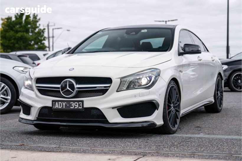 White 2015 Mercedes-Benz CLA45 Coupe Amg
