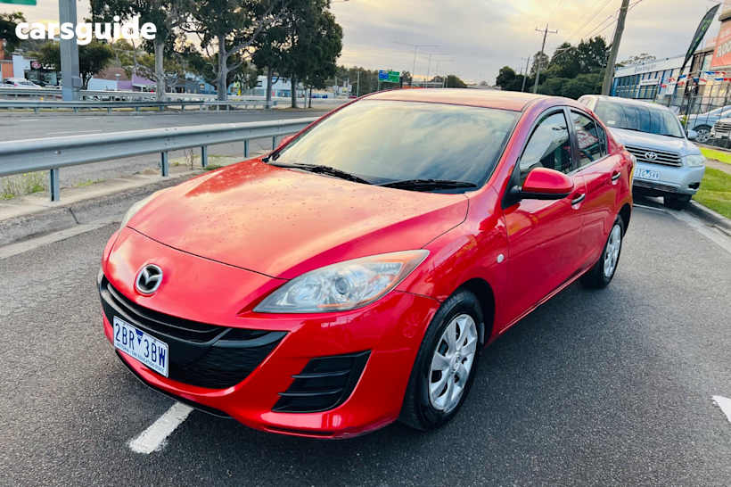 Red 2009 Mazda 3 Sedan Neo