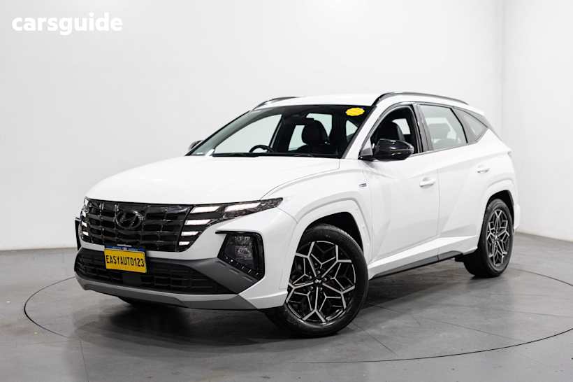 White 2021 Hyundai Tucson Wagon N Line (Fwd)