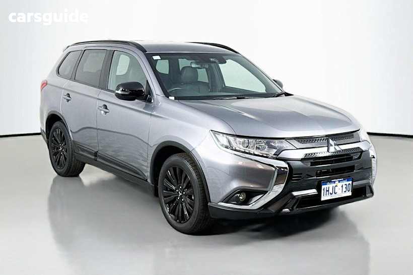 Grey 2021 Mitsubishi Outlander Wagon Black Edition 7 Seat (2Wd)