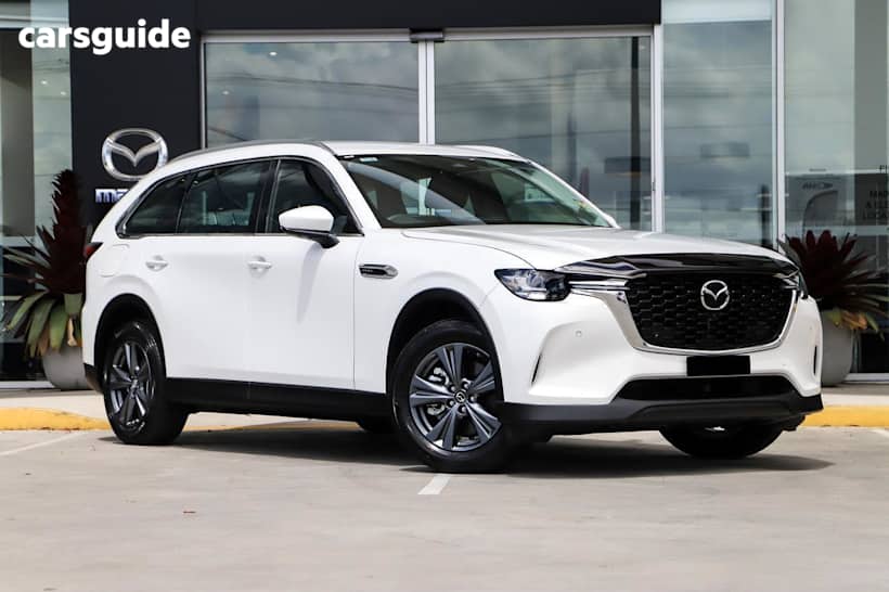 White 2025 Mazda CX-80 Wagon G40E Touring