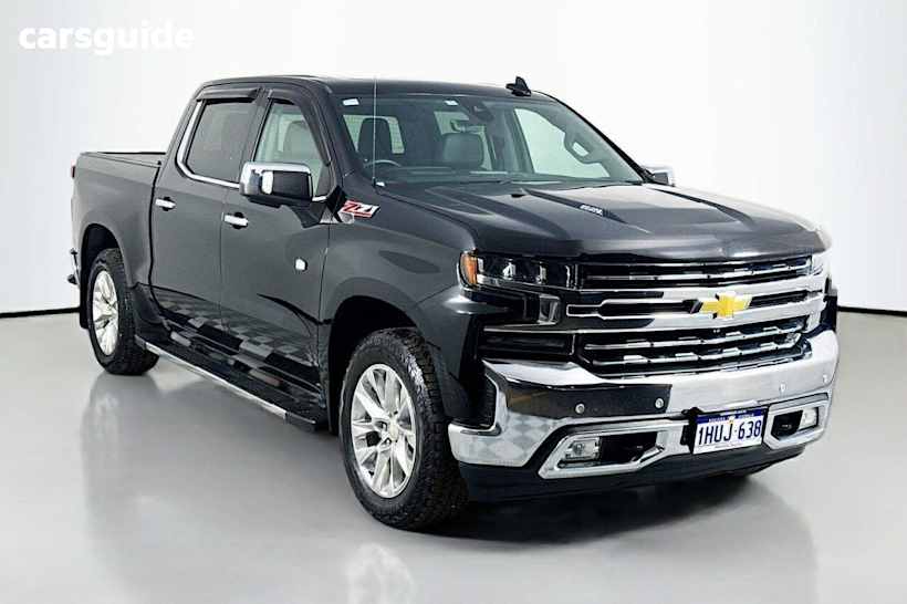 Black 2022 Chevrolet Silverado Crew Cab Utility 1500 Ltz Premium Tech Pack