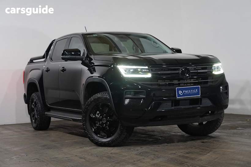 Black 2024 Volkswagen Amarok Dual Cab Utility Style Tdi600 4Motion