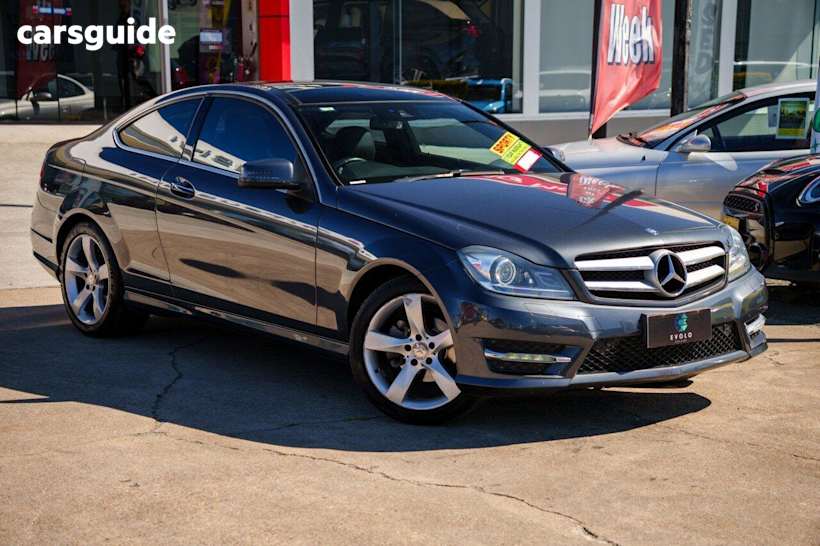 Grey 2014 Mercedes-Benz C180 Coupe