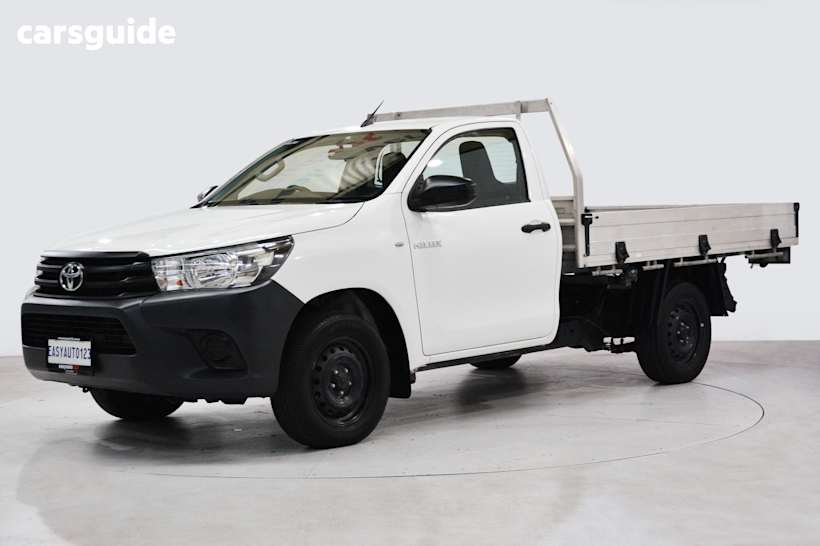 White 2018 Toyota Hilux Cab Chassis Workmate