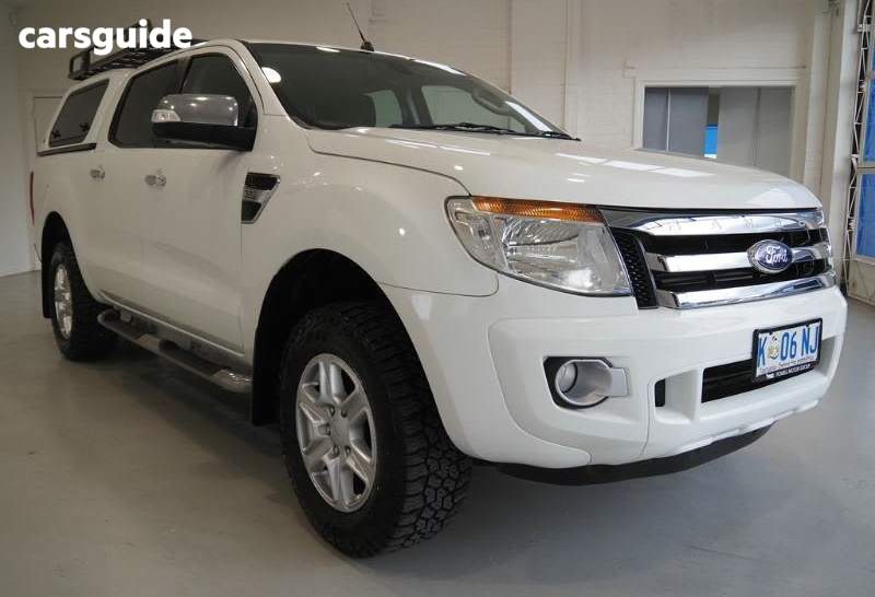 White 2014 Ford Ranger Ute Tray XLT 4X4