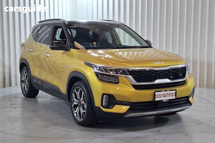 Yellow 2022 Kia Seltos Wagon Gt Line (Awd)