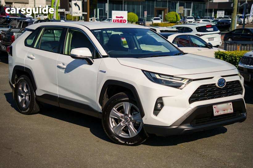 White 2022 Toyota RAV4 Wagon Gx (2Wd) Hybrid