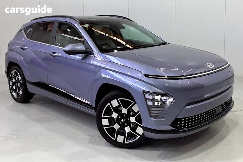 Blue 2024 Hyundai Kona SUV ELECTRIC PREMIUM F