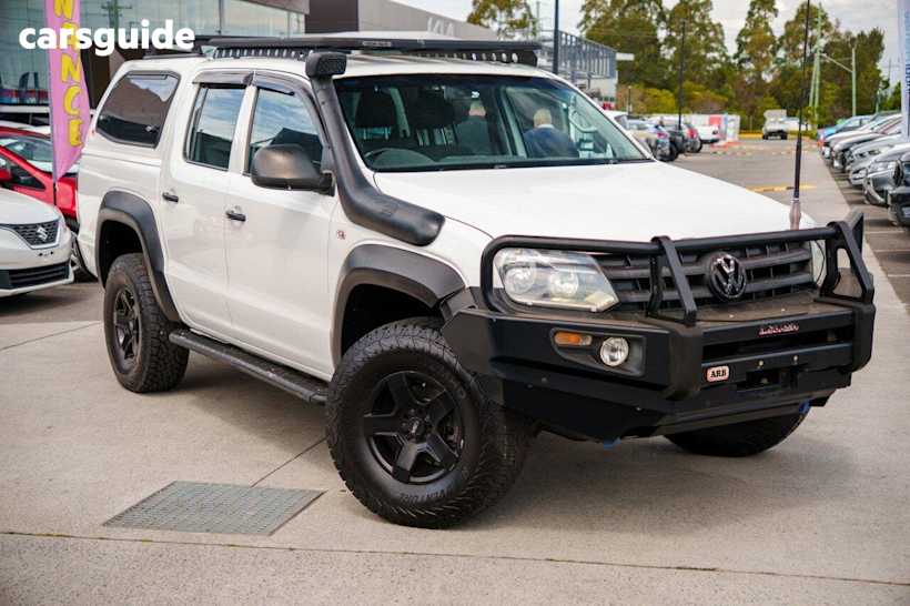 White 2013 Volkswagen Amarok Dual Cab Chassis Tdi400 (4X4)