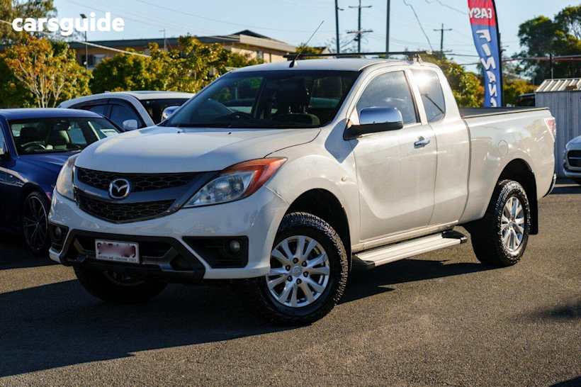 White 2014 Mazda BT-50 Freestyle Cab Chassis Xt (4X4)