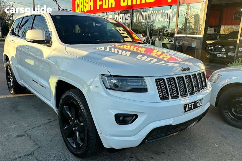 White 2015 Jeep Grand Cherokee SUV BLACKHAWK 4X4