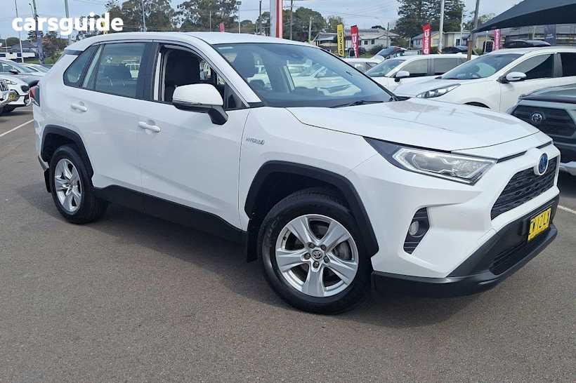 White 2020 Toyota RAV4 Wagon Gx (Awd) Hybrid