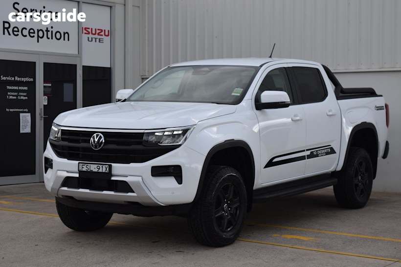 White 2025 Volkswagen Amarok Dual Cab Utility 10-Deserts Edt Tdi500 4Motion