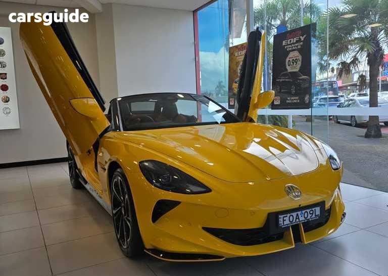 Yellow 2024 MG Cyberster Convertible 77Kwh Awd