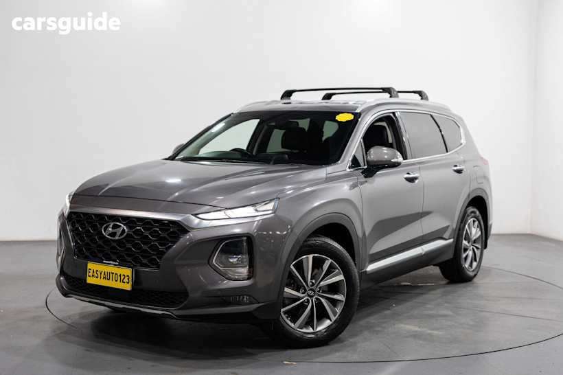 Grey 2018 Hyundai Santa FE Wagon Elite Crdi Satin (Awd)