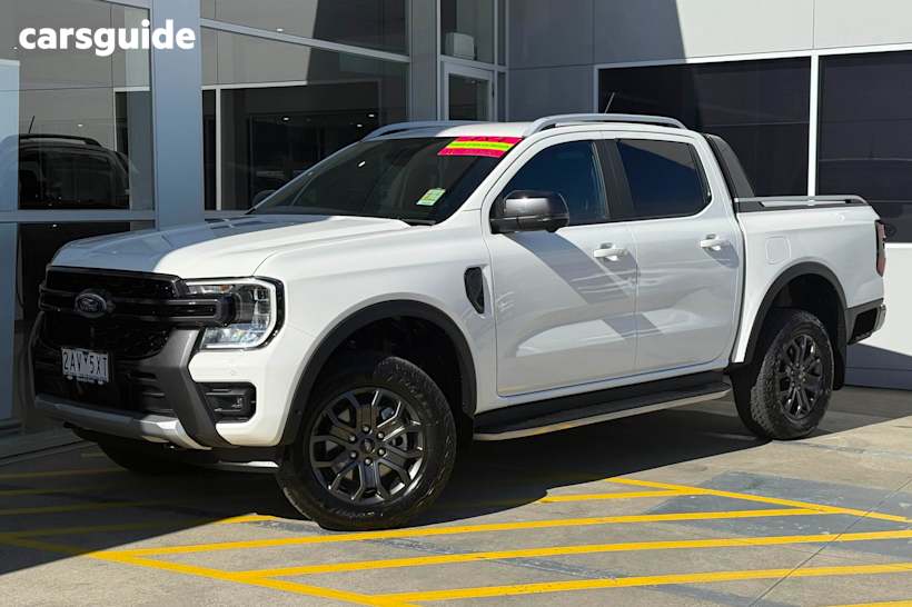 White 2024 Ford Ranger Ute Tray WILDTRAK 4X4
