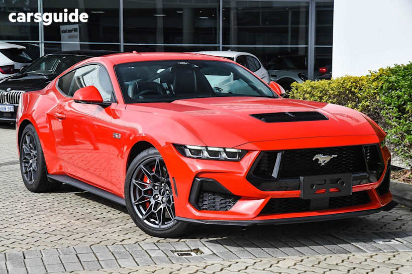 Red 2025 Ford Mustang Coupe GT R