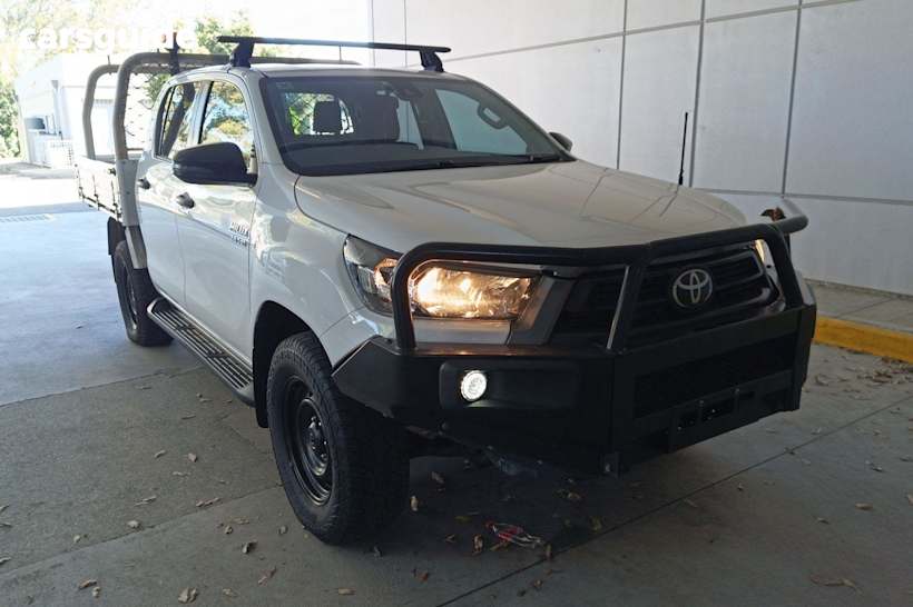 White 2022 Toyota Hilux Ute Tray SR (4X4) GUN126R