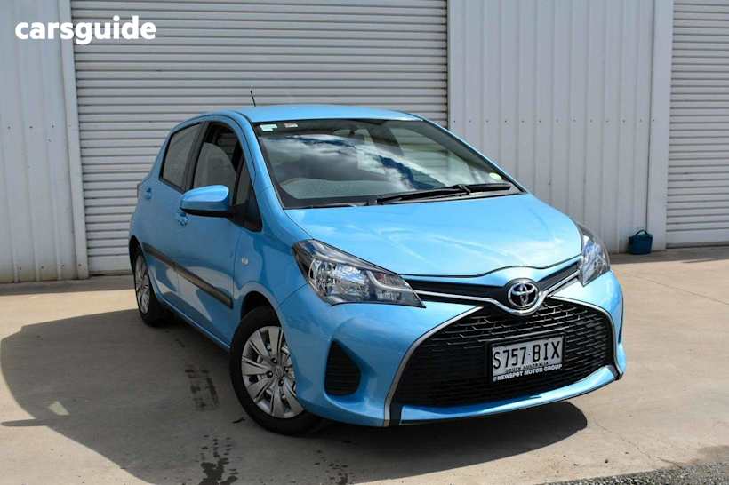 Blue 2015 Toyota Yaris Hatchback Ascent