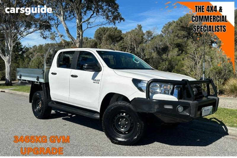 White 2019 Toyota Hilux Ute Tray SR 4X4