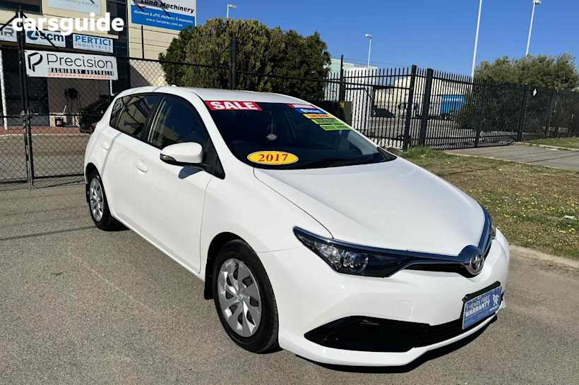 White 2017 Toyota Corolla Hatchback Ascent