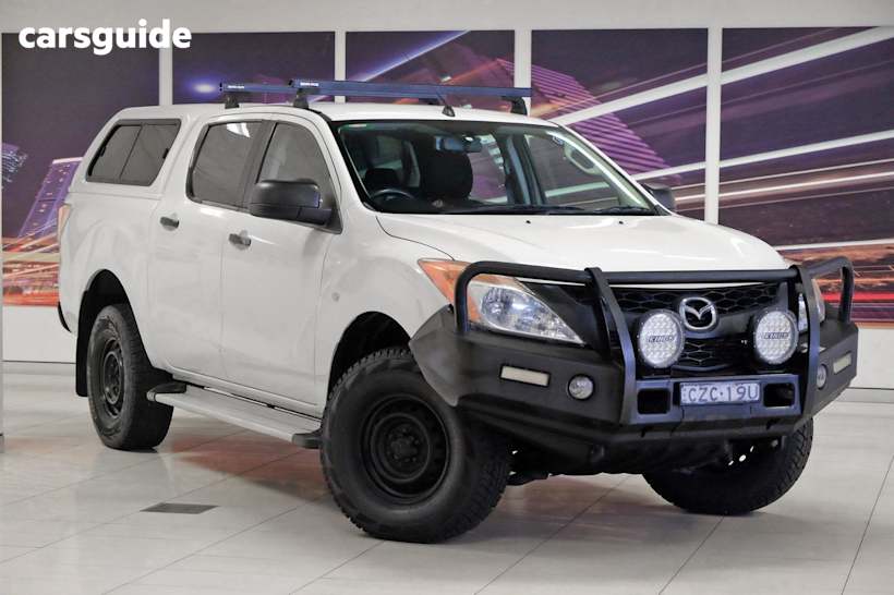 White 2015 Mazda BT-50 Dual Cab Utility Xt (4X4)