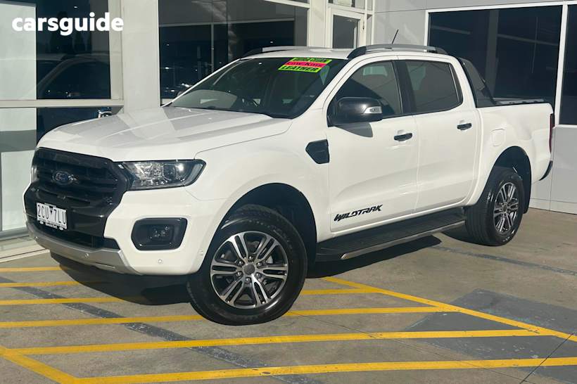 White 2021 Ford Ranger Ute Tray WILDTRAK 4X4