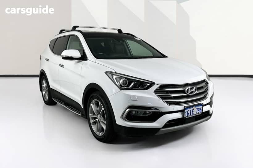 White 2017 Hyundai Santa FE Wagon Highlander Crdi (4X4)