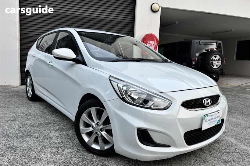 White 2017 Hyundai Accent Hatch SPORT F