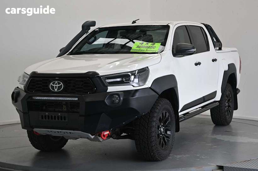 White 2021 Toyota Hilux Double Cab Pick Up Rugged X (4X4)