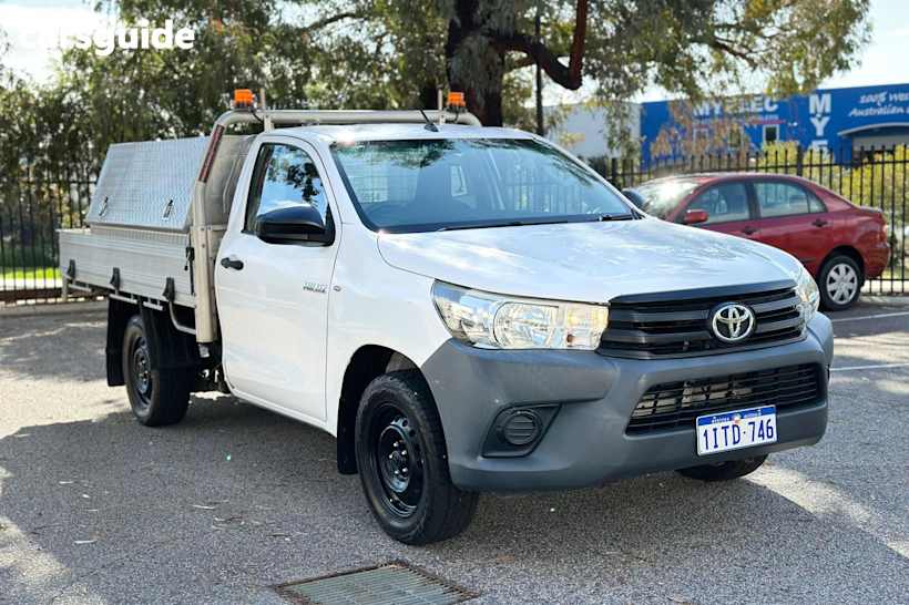 White 2016 Toyota Hilux Ute Tray WORKMATE