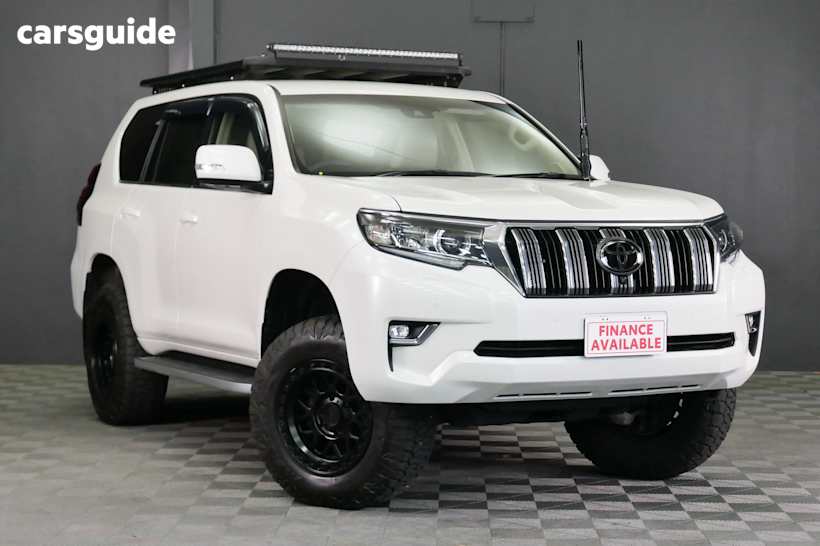 White 2021 Toyota Landcruiser Prado Wagon Vx Flat Tailgate