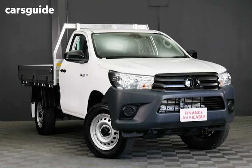 White 2023 Toyota Hilux Cab Chassis Workmate (4X4)