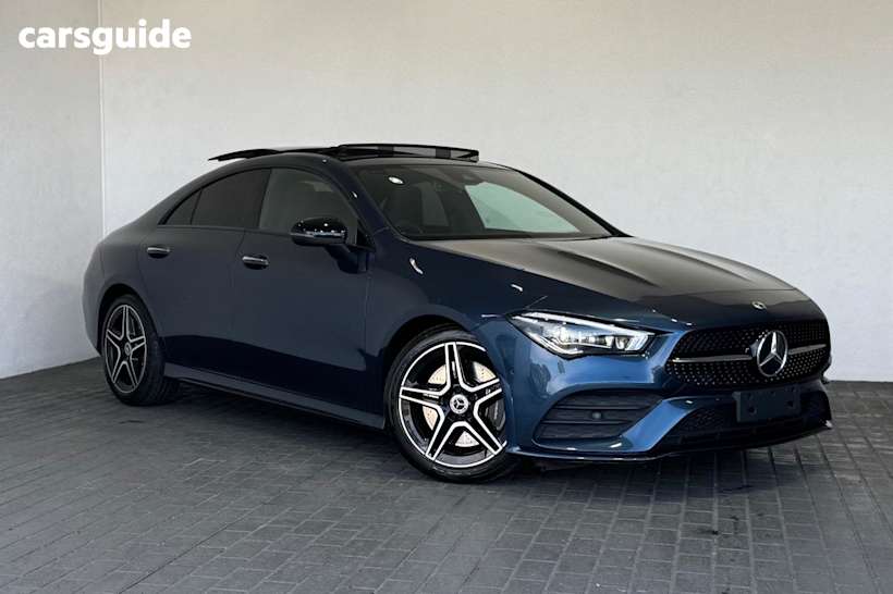 Blue 2022 Mercedes-Benz CLA250 Coupe 4Matic