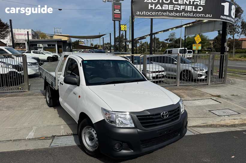 White 2014 Toyota Hilux Ute Tray WORKMATE R
