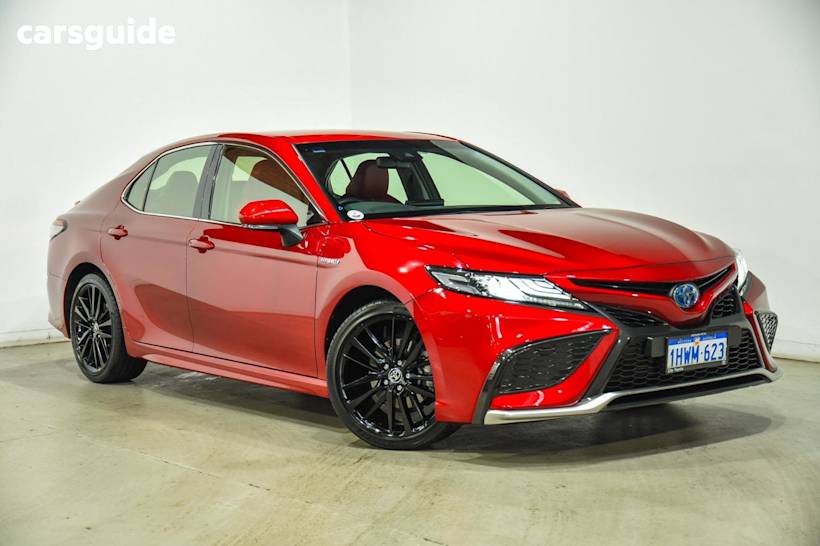 Red 2023 Toyota Camry Sedan Sx Hybrid