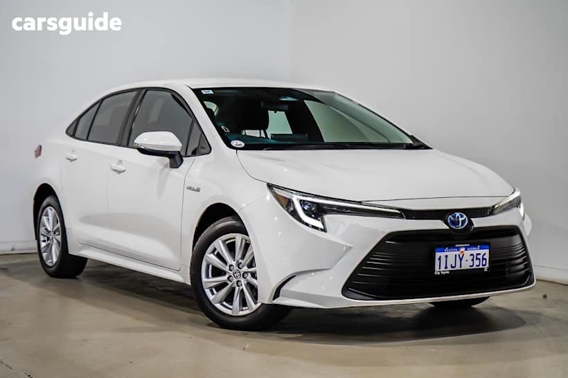 White 2024 Toyota Corolla Sedan Ascent Sport Hybrid